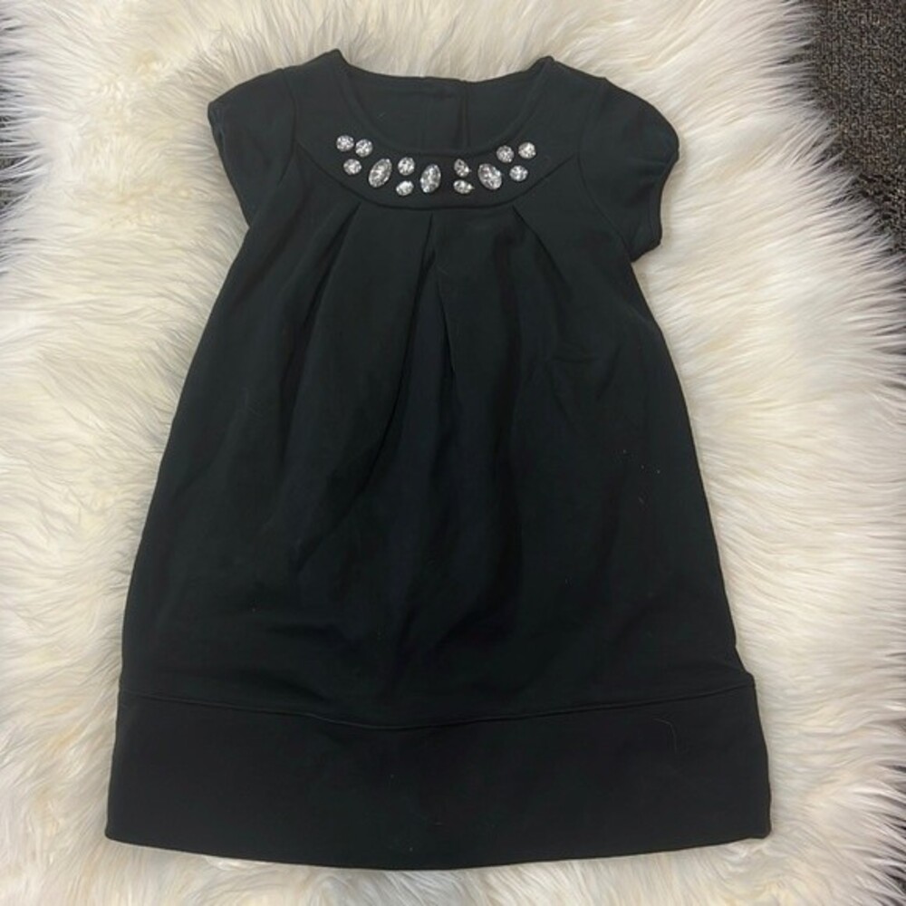 Gymboree Black Rhinestone Embellished Dress 3T